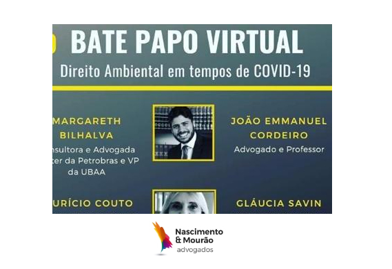 Nosso sócio sênior João Emmanuel participa de bate papo virtual sobre Direito Ambiental