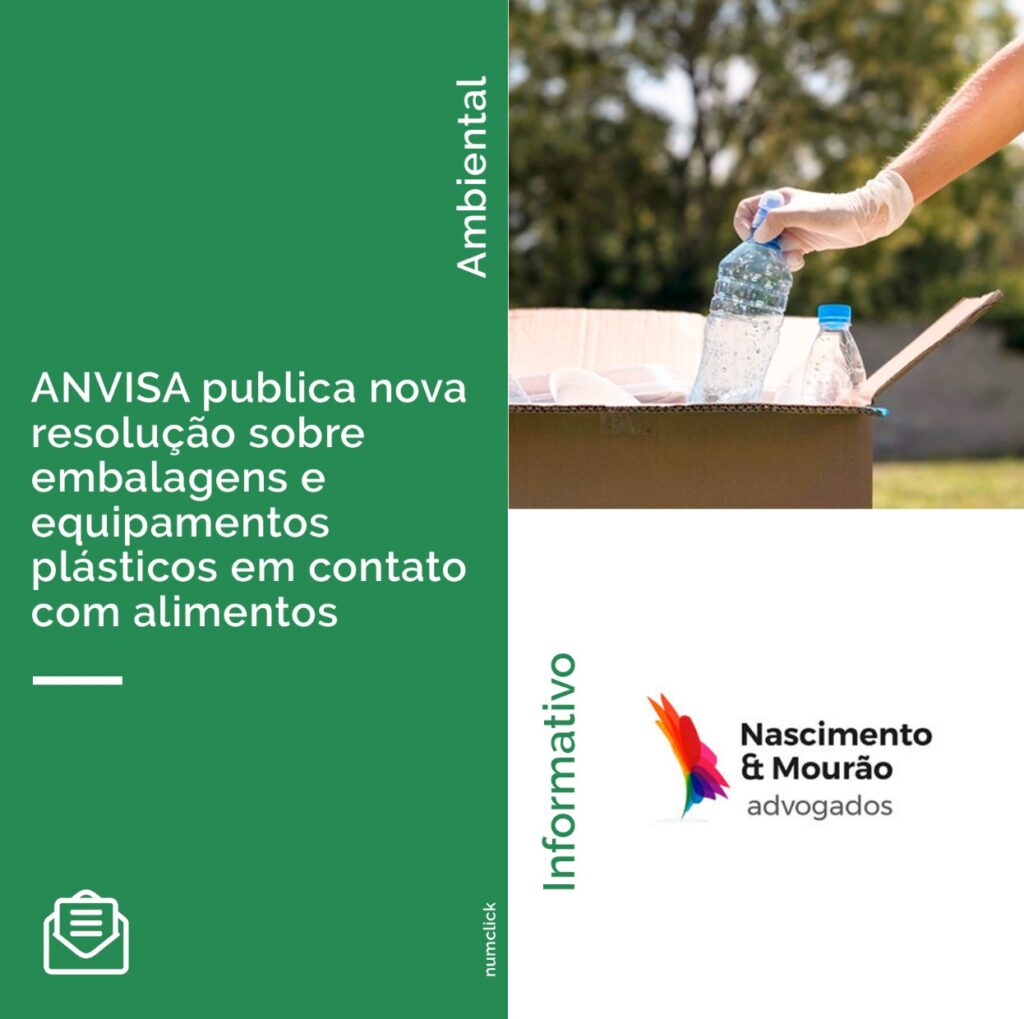 ANVISA publica nova resolução sobre embalagens e equipamentos plásticos em contato com alimentos